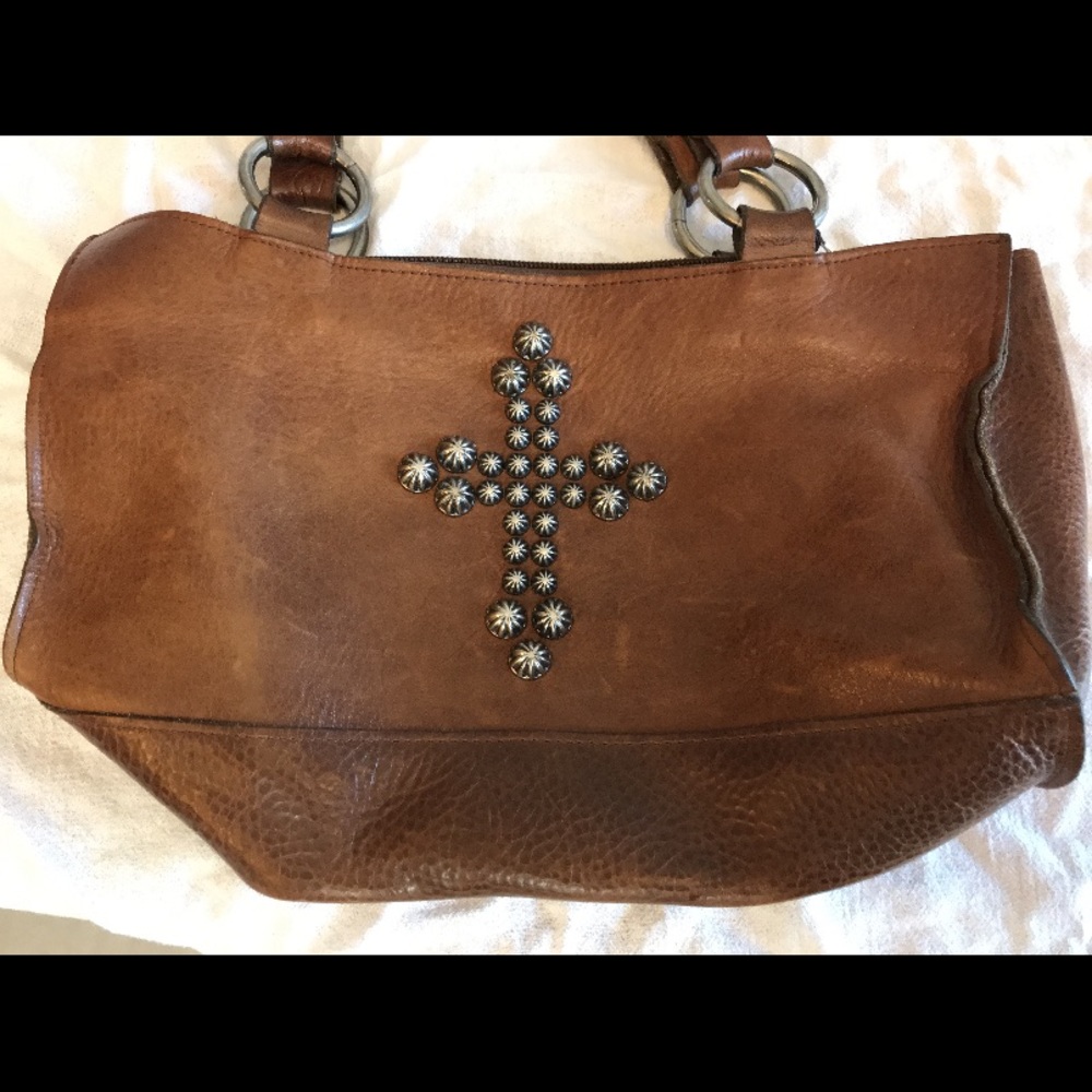 Leather purse boho